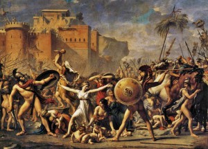 Jacques-Louis David - The Intervention of the Sabine Women